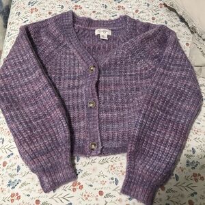 Jessica Simpson Purple Cardigan Sweater